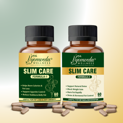 SLIM CARE – Advanced Formula 1-2 Ayurvedic Weight Management System