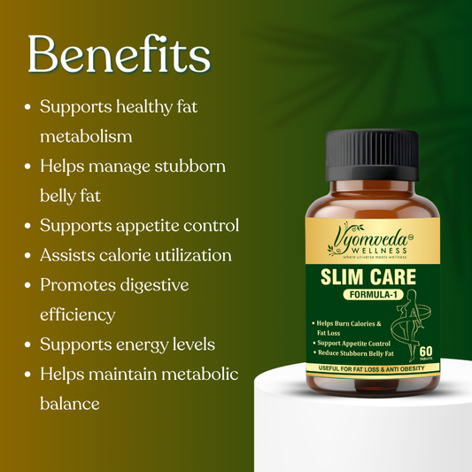 SLIM CARE – FORMULA 1 Advanced Ayurvedic Metabolism & Weight Management