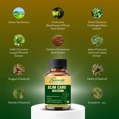 SLIM CARE – FORMULA 1 Advanced Ayurvedic Metabolism & Weight Management