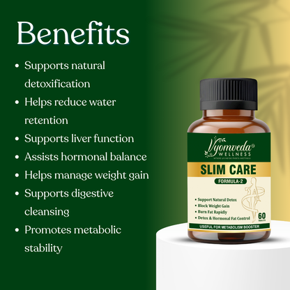 SLIM CARE – FORMULA 2 Advanced Ayurvedic Detox & Metabolic Balance Support