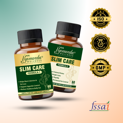SLIM CARE – Advanced Formula 1-2 Ayurvedic Weight Management System
